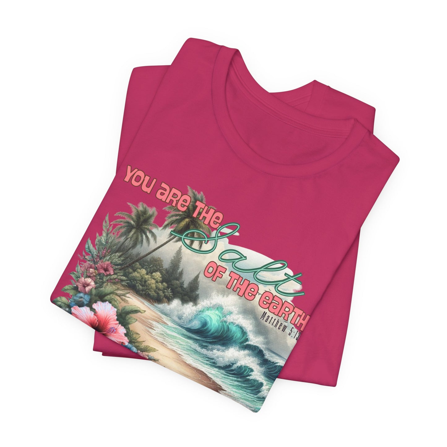 Beach T-Shirt — “You Are the Salt of the Earth” Vintage Tropical Graphic Tee