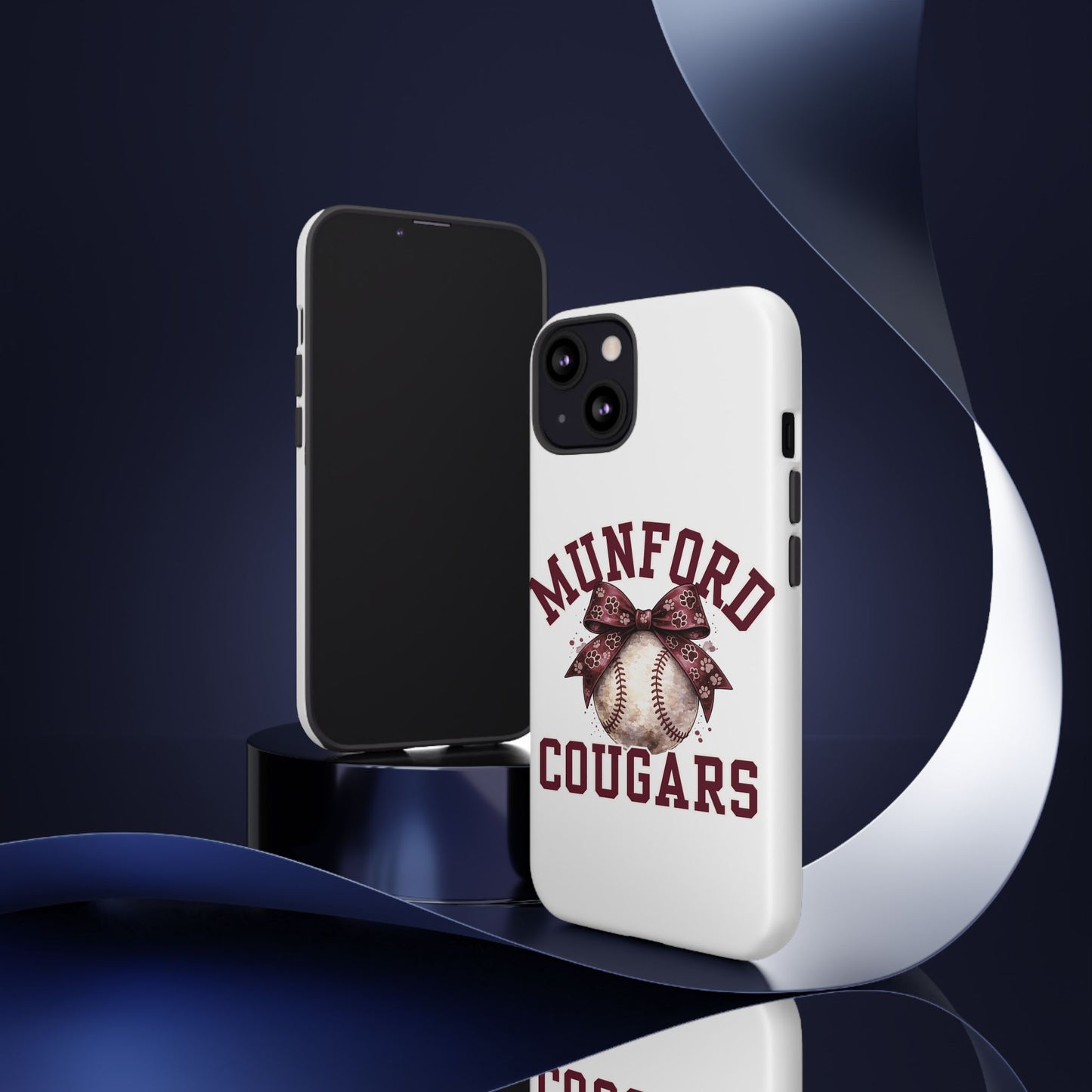 *** NEED TO PERSONALIZE THIS ? - DO NOT PURCHASE THIS ITEM - EMAIL ME @REFININGFAITHCOMPANY@GMAIL.COM - Munford Cougars Baseball Phone Case - Tough Cases Sports Team Phone Cover