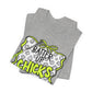 ***NEED TO PERSONALIZE THIS ? DO NOT ORDER THIS SHIRT - CONTACT ME @REFININGFAITHCOMPANY@GMAIL.COM TO PERSONALIZE THIS ***  - Batter Up Chicks Softball T-Shirt — "Batter Up Chicks #9" Neon Green Team...