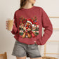 GILDAN - Cute Christmas Reindeer Crewneck Sweatshirt