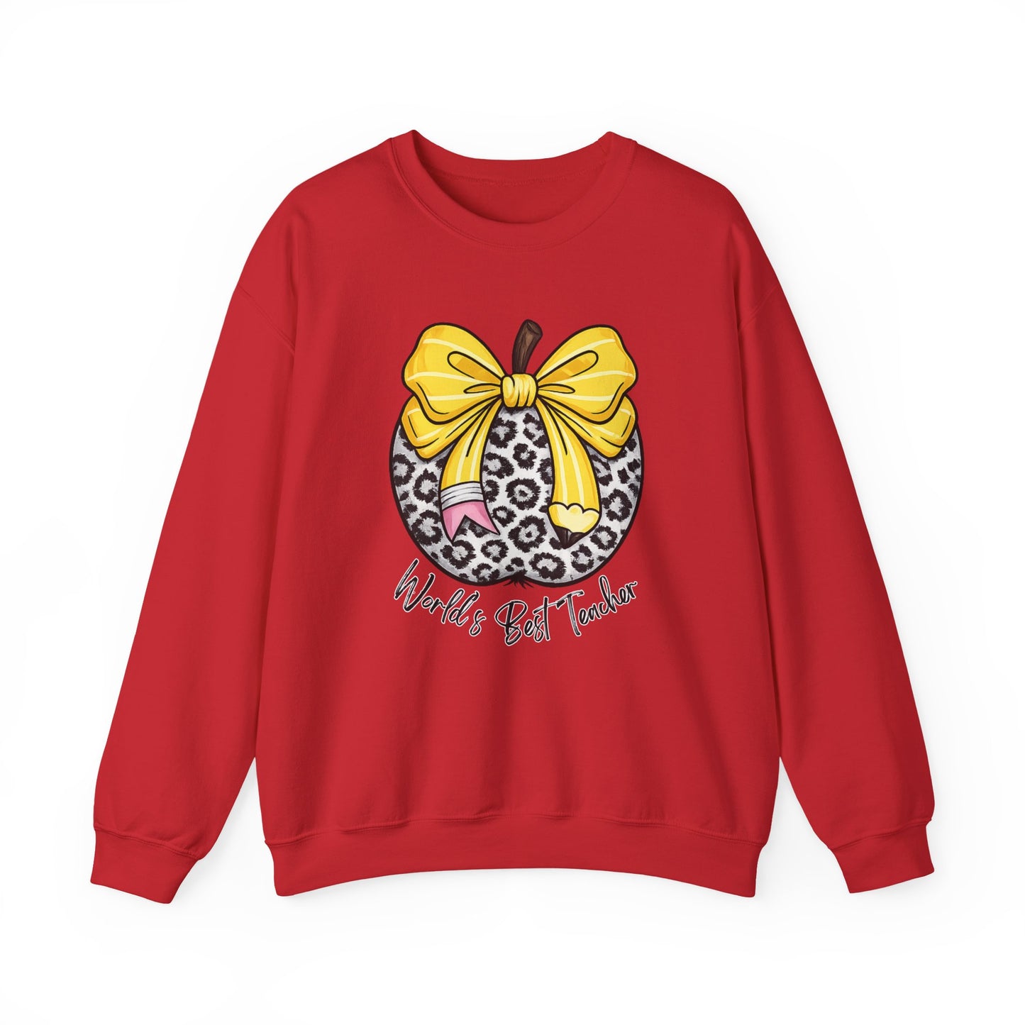 GILDAN - World's Best Teacher Unisex Heavy Blend™ Crewneck Sweatshirt