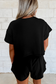 Black Baseball Print Skort Set