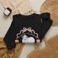 GILDAN - HE LEFT THE 99 WITH RIBBON FRAME ADULT SWEATSHIRT - FRONT AND BACK PRINT