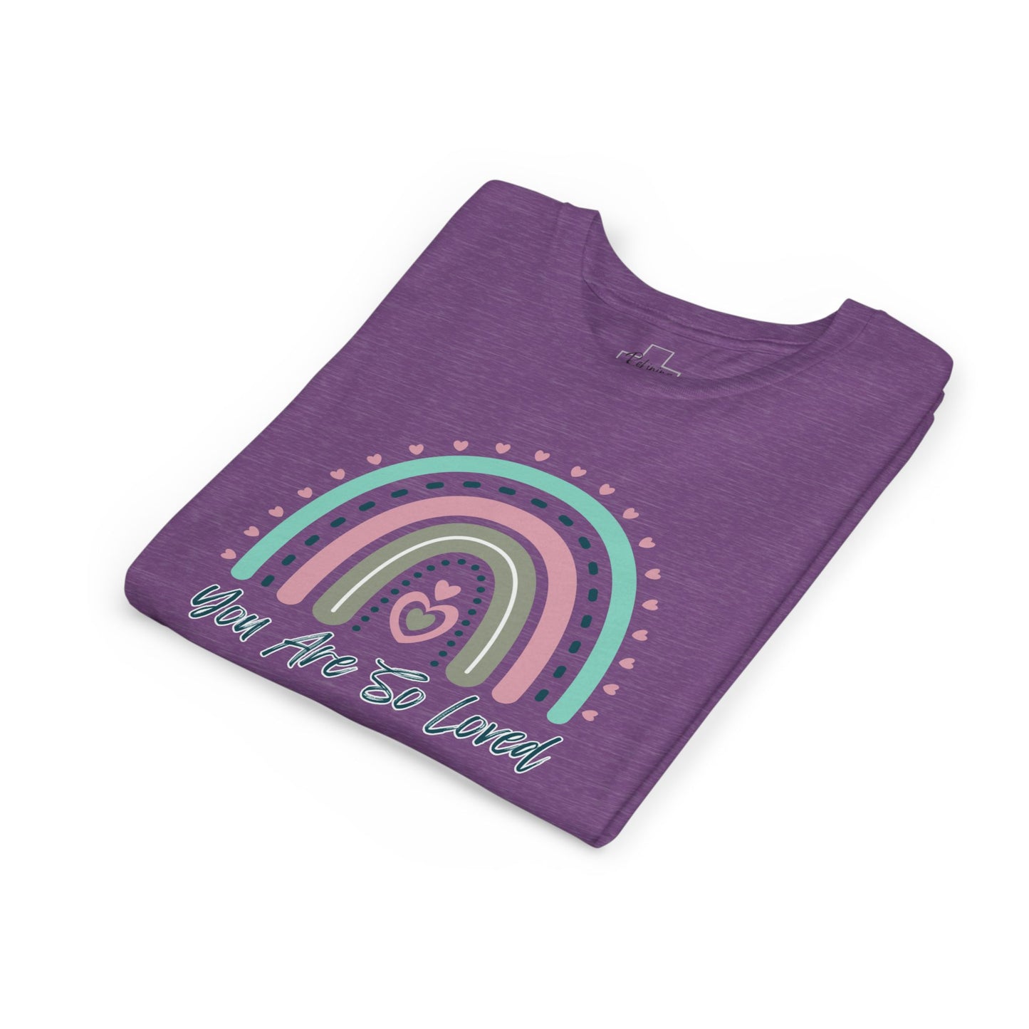 BELLA CANVAS-Youth Tee — Pastel Rainbow “You Are So Loved” Kids T‑Shirt
