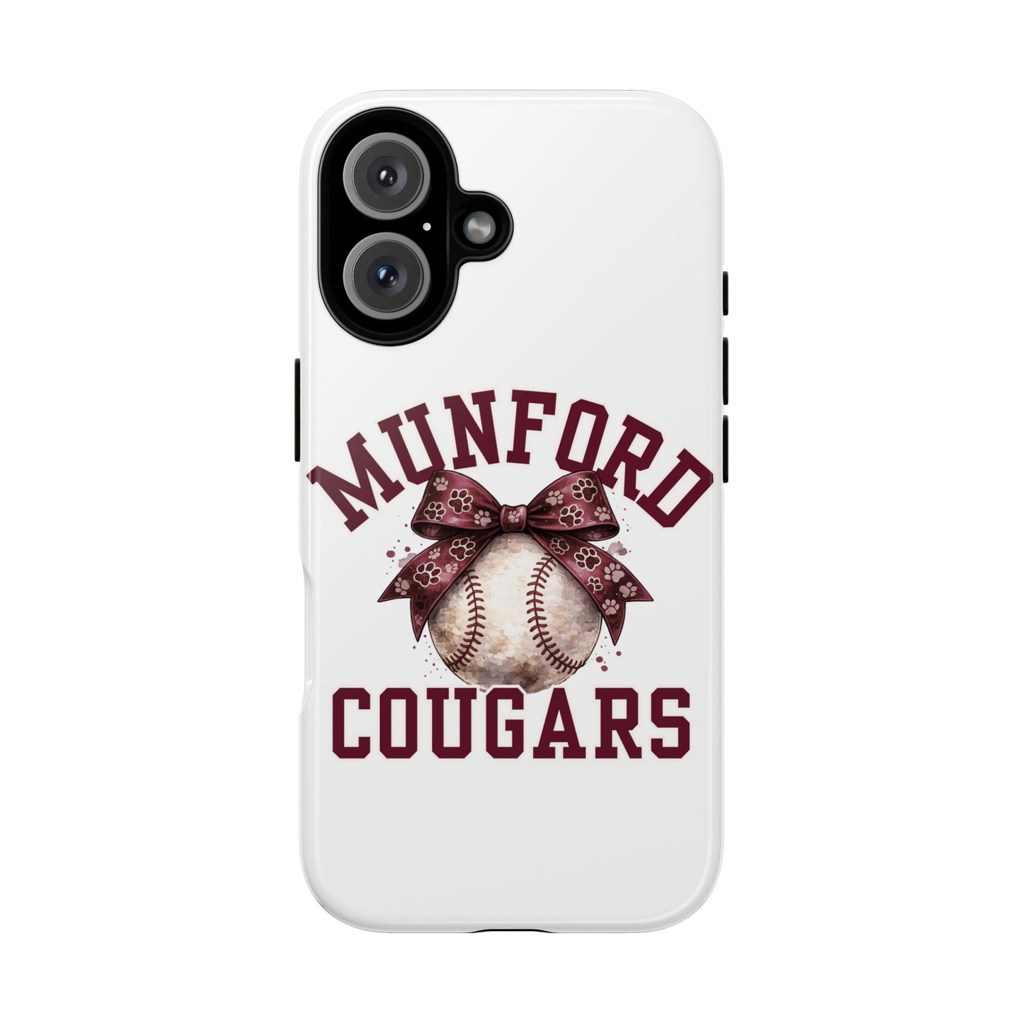 *** NEED TO PERSONALIZE THIS ? - DO NOT PURCHASE THIS ITEM - EMAIL ME @REFININGFAITHCOMPANY@GMAIL.COM - Munford Cougars Baseball Phone Case - Tough Cases Sports Team Phone Cover