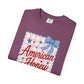 COMFORT COLORS - American Honey Graphic T-Shirt — Retro Patriotic Stars & Bows