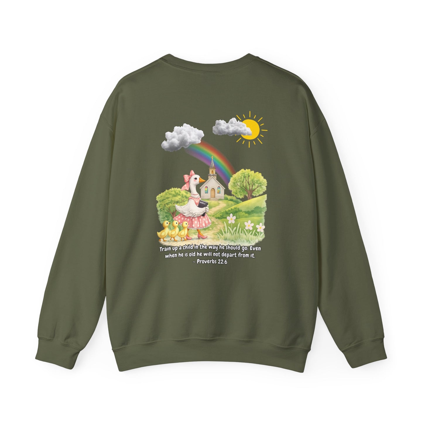 TRAIN UP A CHILD ADULT SWEATSHIRT