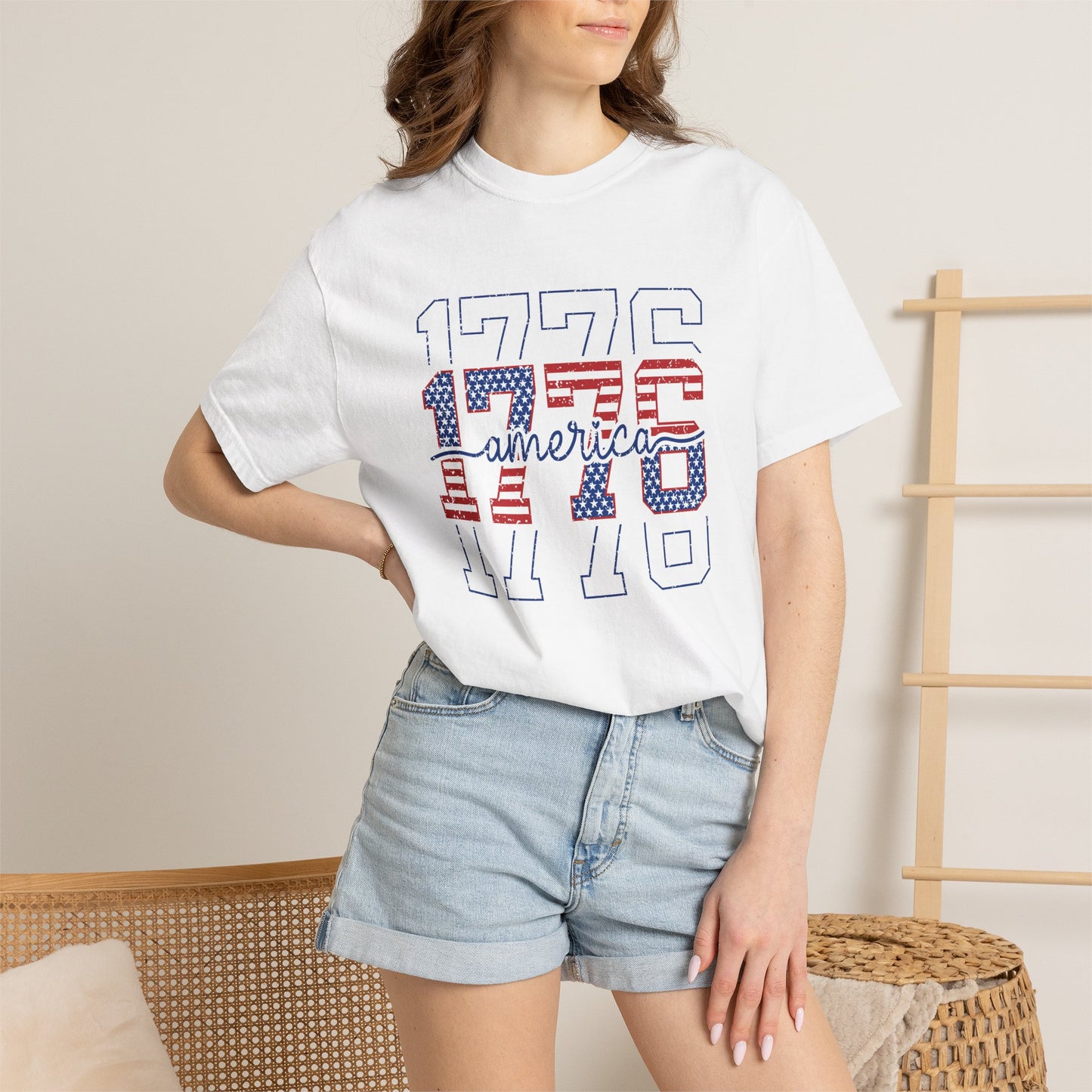 COMFORT COLORS - 1776 America Graphic T-Shirt — Patriotic Independence Day Tee