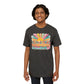 Sunset Surf Van T‑Shirt — Colorful Beach Sunrise Graphic Tee