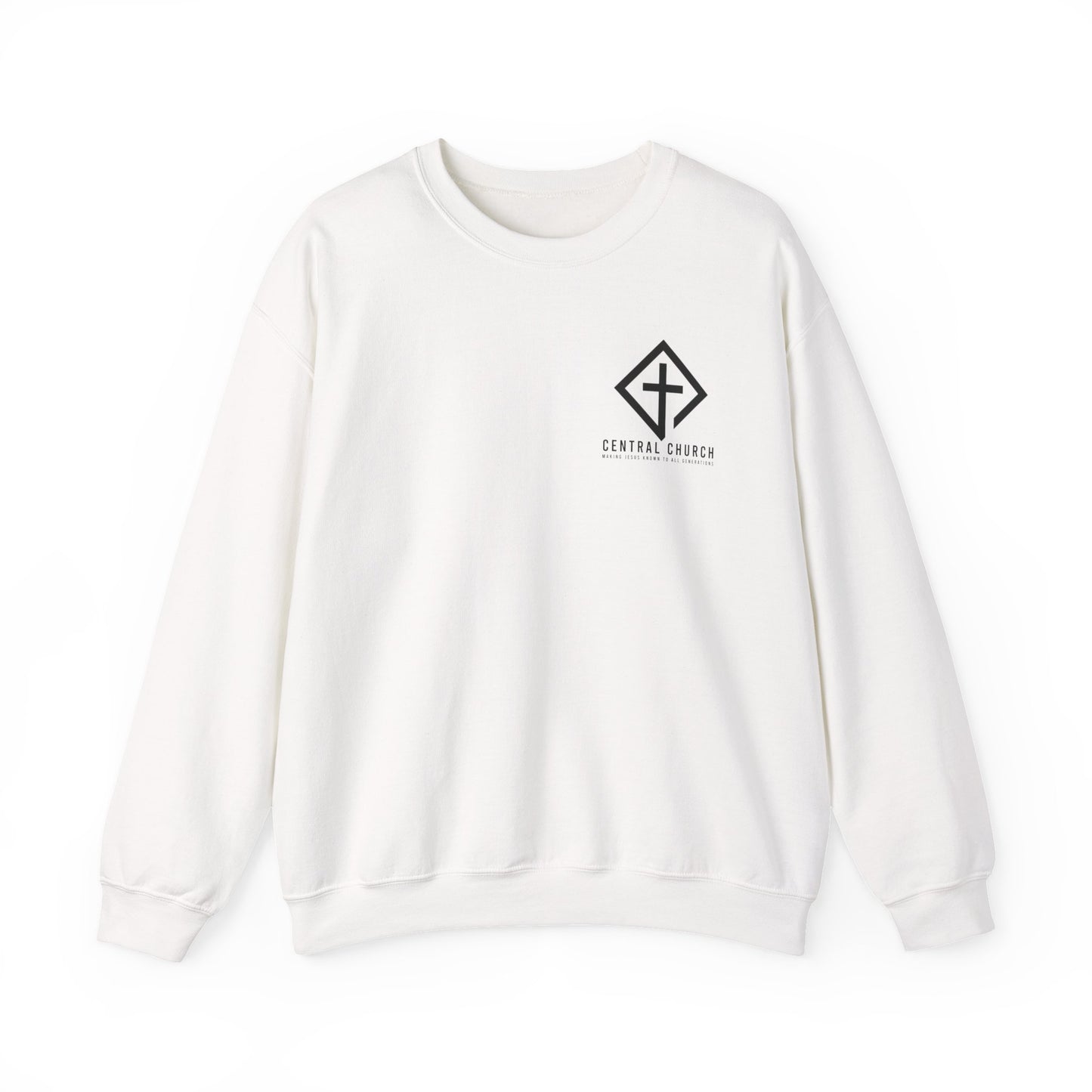 CENTRAL BAPTIST BLACK FONT ADULT SWEATSHIRT