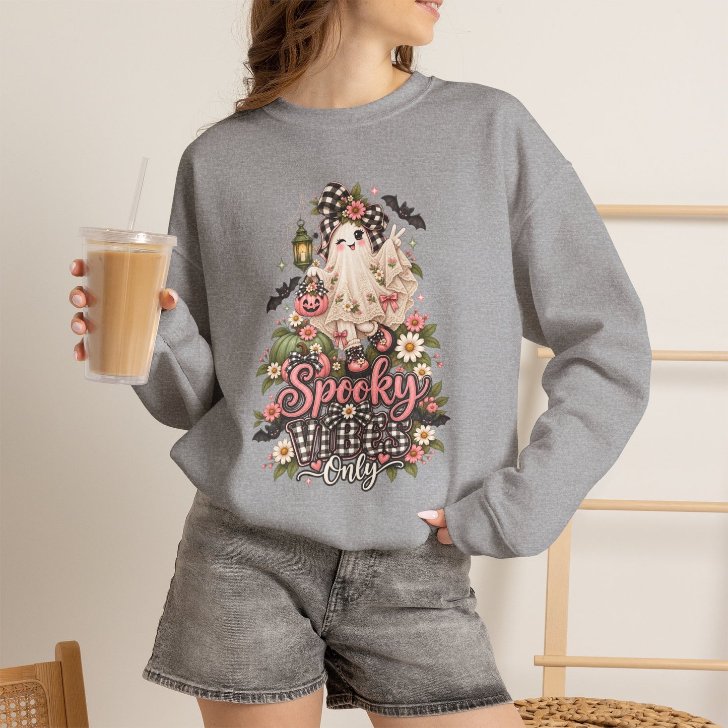 Spooky & Silly Ghost Crewneck Sweatshirt
