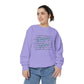COMFORT COLORS - Peace Script Sweatshirt — Inspirational 'Peace' Typography Crewneck