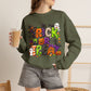GILDAN - Halloween "Trick or Treat" Crewneck Sweatshirt - Cute Spooky Candy Graphic