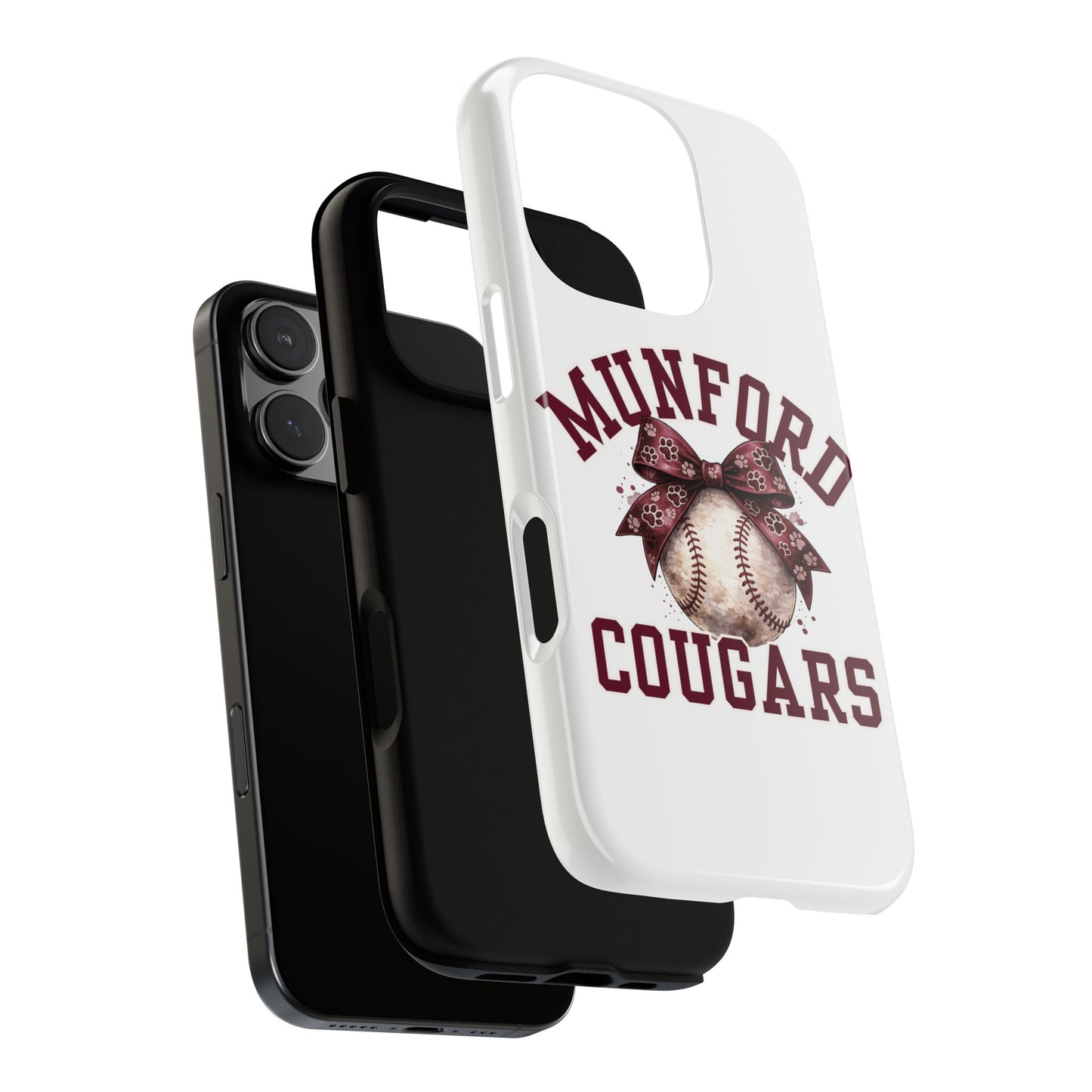 *** NEED TO PERSONALIZE THIS ? - DO NOT PURCHASE THIS ITEM - EMAIL ME @REFININGFAITHCOMPANY@GMAIL.COM - Munford Cougars Baseball Phone Case - Tough Cases Sports Team Phone Cover