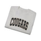 Cougars Arch Logo Tee Leopard Print Outline— Vintage Collegiate Graphic T-Shirt