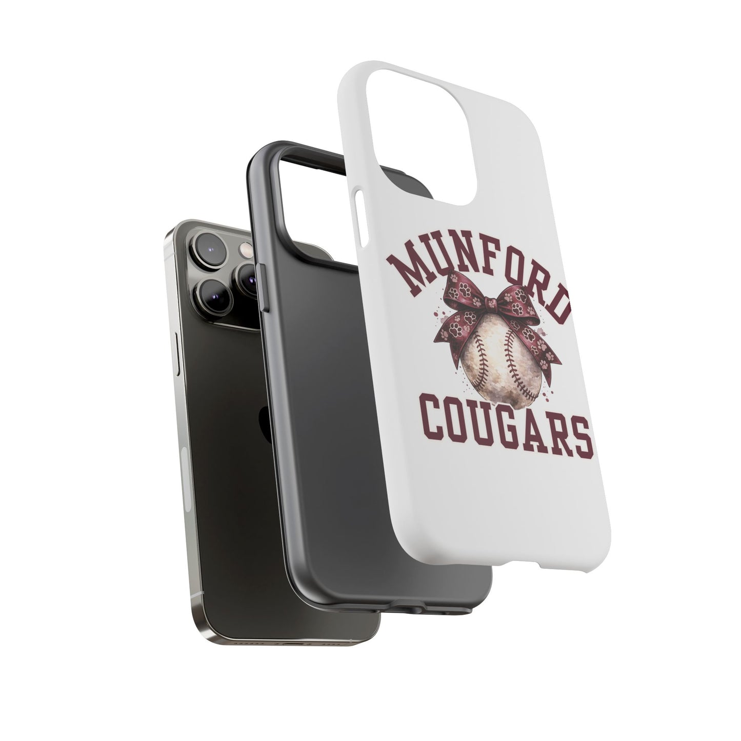 *** NEED TO PERSONALIZE THIS ? - DO NOT PURCHASE THIS ITEM - EMAIL ME @REFININGFAITHCOMPANY@GMAIL.COM - Munford Cougars Baseball Phone Case - Tough Cases Sports Team Phone Cover