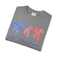 God Bless America Patriotic T-Shirt — Red, White & Blue Bow Design