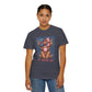 COMFORT COLORS - All American Girl T-Shirt — Patriotic Cow Pup Graphic Tee