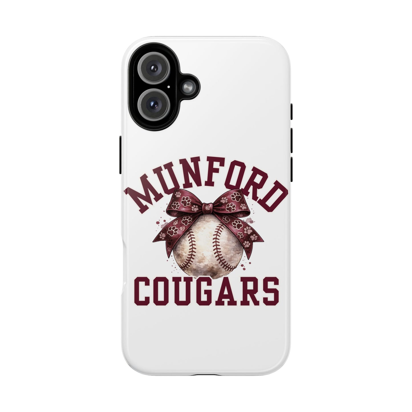 *** NEED TO PERSONALIZE THIS ? - DO NOT PURCHASE THIS ITEM - EMAIL ME @REFININGFAITHCOMPANY@GMAIL.COM - Munford Cougars Baseball Phone Case - Tough Cases Sports Team Phone Cover