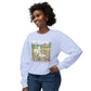 COMFORT COLORS - Shepherd Lamb Crewneck Sweatshirt — "Thou Wilt Keep Him in Perfect Peace" Floral Lamb Design