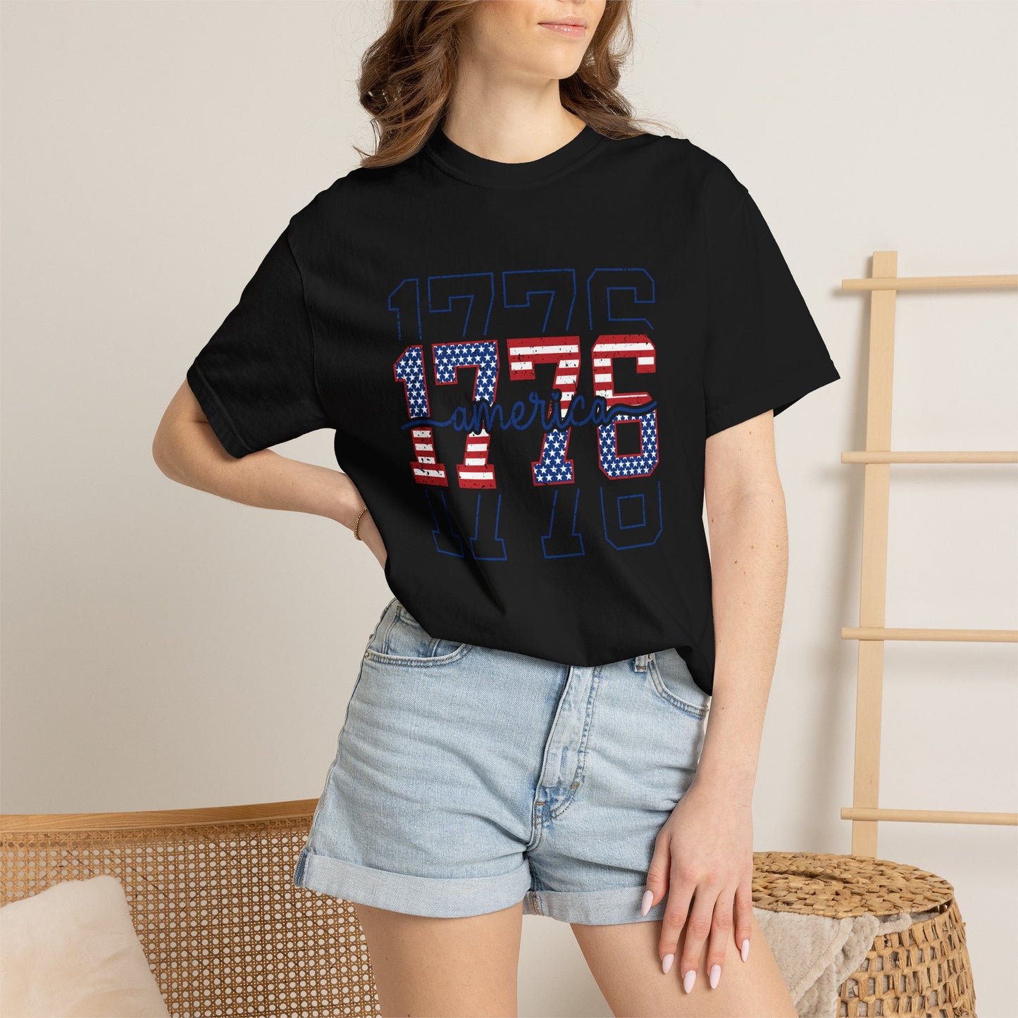 COMFORT COLORS - 1776 America Graphic T-Shirt — Patriotic Independence Day Tee