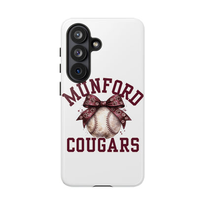 *** NEED TO PERSONALIZE THIS ? - DO NOT PURCHASE THIS ITEM - EMAIL ME @REFININGFAITHCOMPANY@GMAIL.COM - Munford Cougars Baseball Phone Case - Tough Cases Sports Team Phone Cover