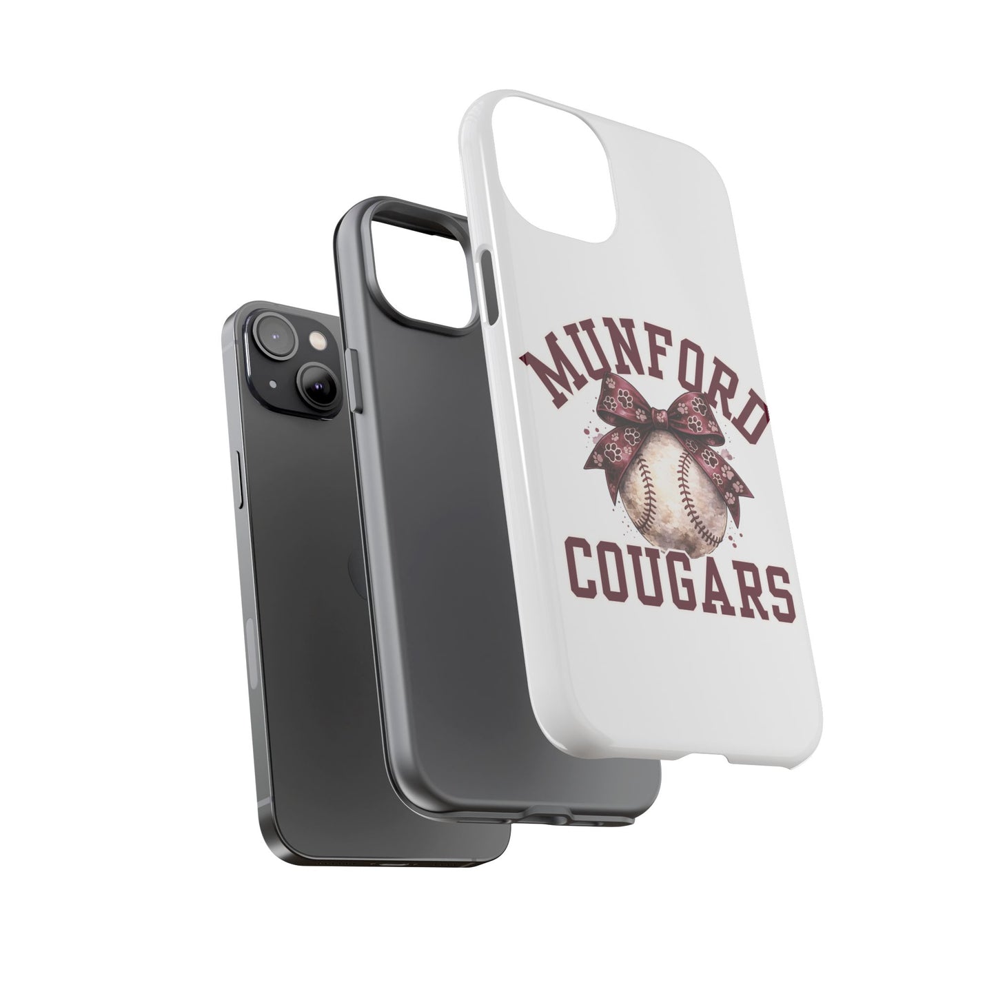 *** NEED TO PERSONALIZE THIS ? - DO NOT PURCHASE THIS ITEM - EMAIL ME @REFININGFAITHCOMPANY@GMAIL.COM - Munford Cougars Baseball Phone Case - Tough Cases Sports Team Phone Cover