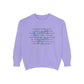 COMFORT COLORS - Peace Script Sweatshirt — Inspirational 'Peace' Typography Crewneck