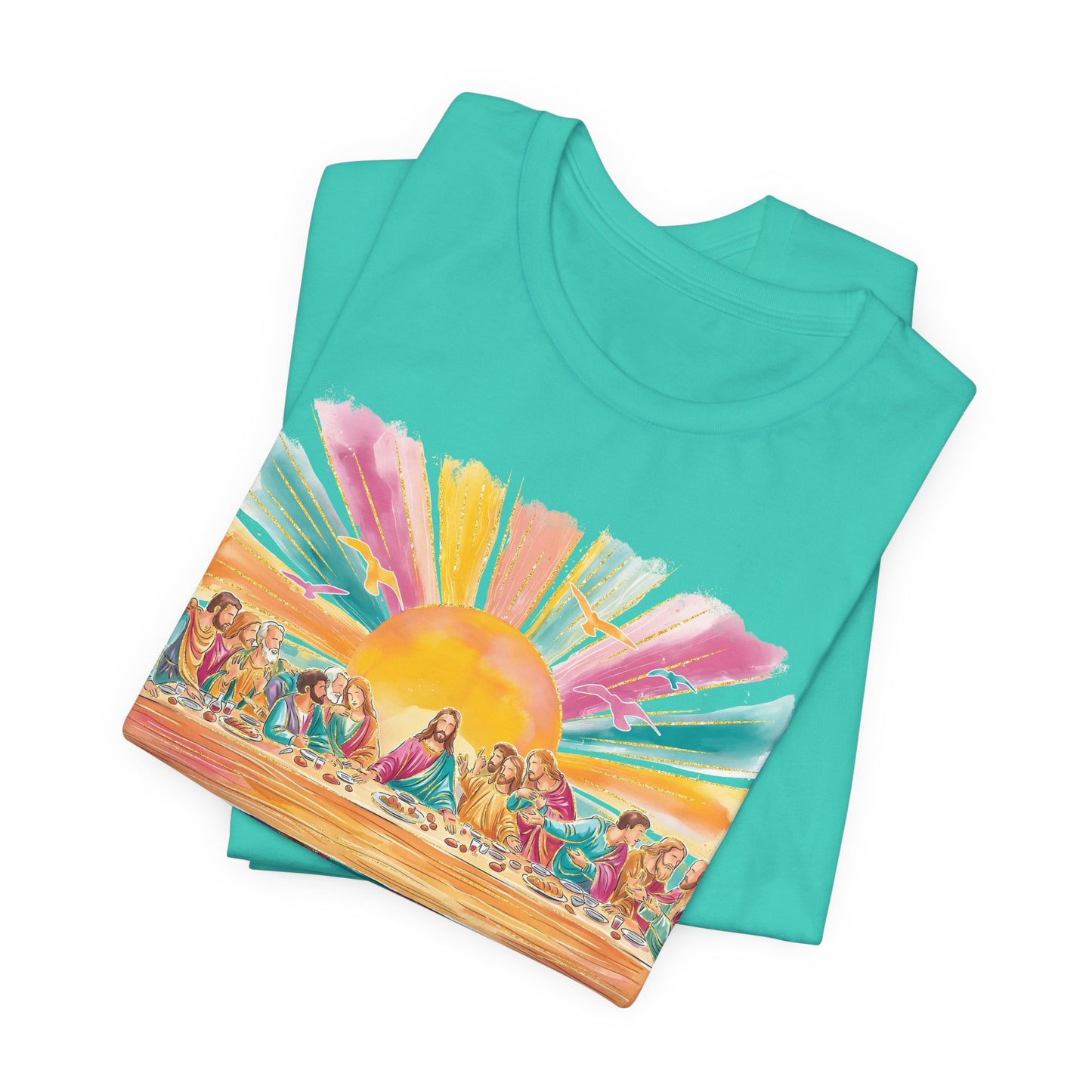 BELLA CANVAS -  The Last Supper Tee — "You can sit with us" Christian Graphic T-Shirt