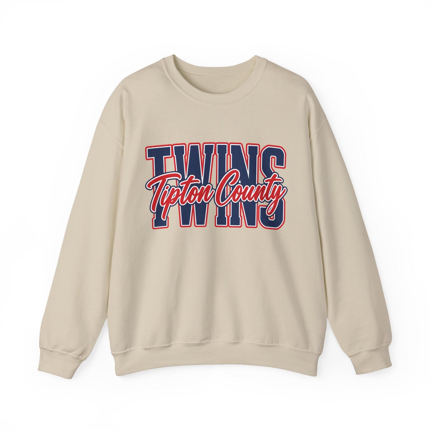 GILDAN - Crewneck Sweatshirt - Tipton County Twins Retro Logo