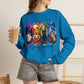 GILDAN - Spooky Season Halloween Crewneck Sweatshirt — Ghost, Jack-O'-Lantern & Black Cat Design