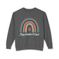 COMFORT COLORS -  Crewneck Sweatshirt - 'Stay Humble & Kind' Pastel Rainbow