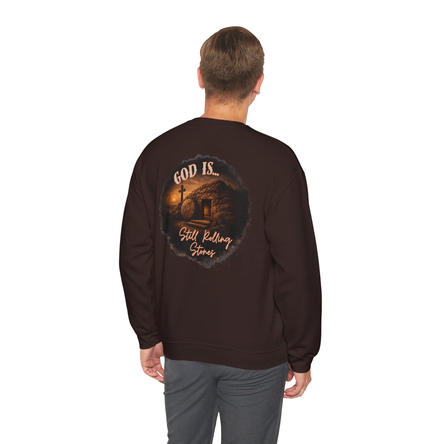 GOD IS STILL ROLLING STONES ADULT SWEATSHIRT