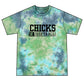Softball Chicks Tie-Dye T-Shirt — Lime Crystal Dye
