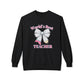 GILDAN -World’s Best Teacher Crewneck Sweatshirt — Bow & Pencil Teacher Gift