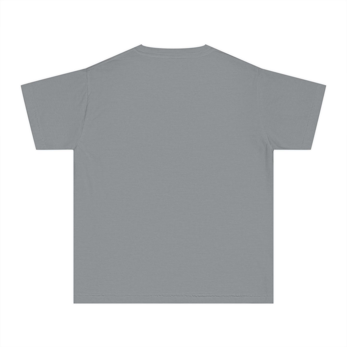 COMFORT COLORS - Easter Floral Bunny Youth Tee — 'Because He Lives'