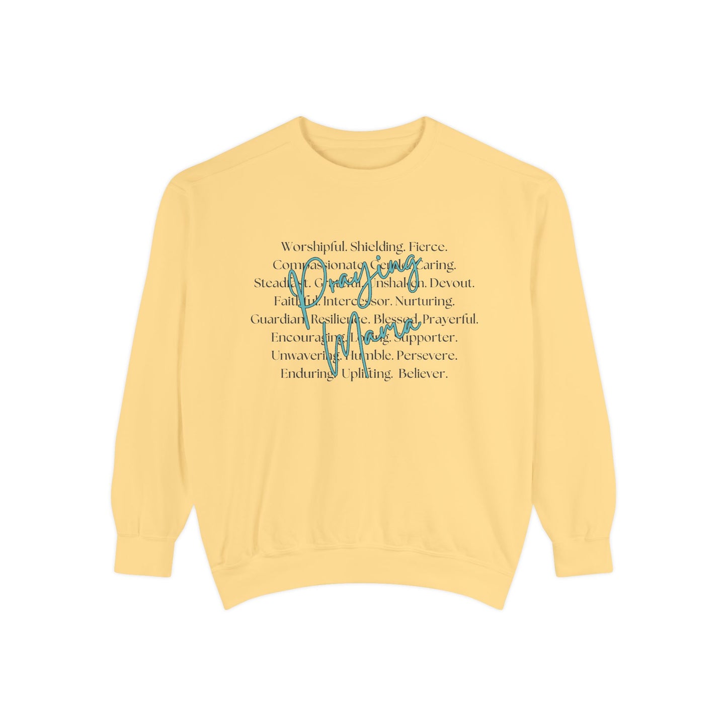 COMFORT COLORS - Peace Script Sweatshirt — Inspirational 'Peace' Typography Crewneck