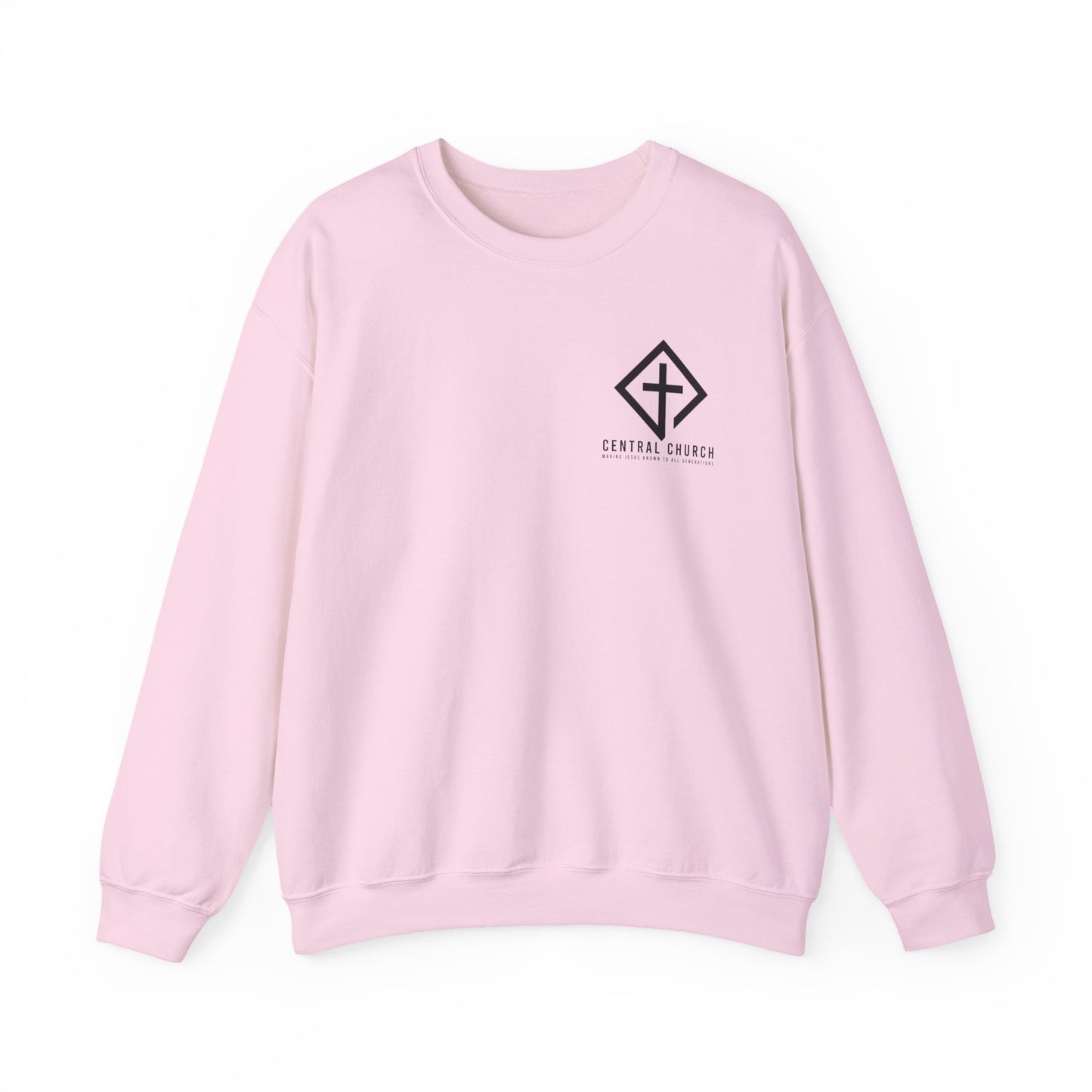 CENTRAL BAPTIST BLACK FONT ADULT SWEATSHIRT