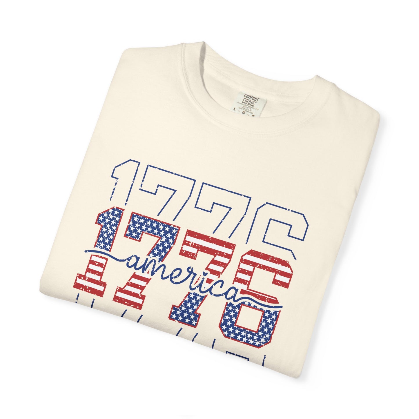 COMFORT COLORS - 1776 America Graphic T-Shirt — Patriotic Independence Day Tee