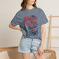 COMFORT COLORS - Land of the Free Because of the Brave T-Shirt — Patriotic Statue of Liberty Graphic Tee
