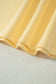 Yellow Eyelet Lace Patchwork Sleeve Short 2pcs Outfit