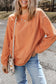 Strawberry Pink Ribbed Corduroy Oversized Sweatshirt