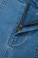 Dark Brown Retro Washed Patch Pocket Loose Jeans