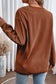 Strawberry Pink Ribbed Corduroy Oversized Sweatshirt