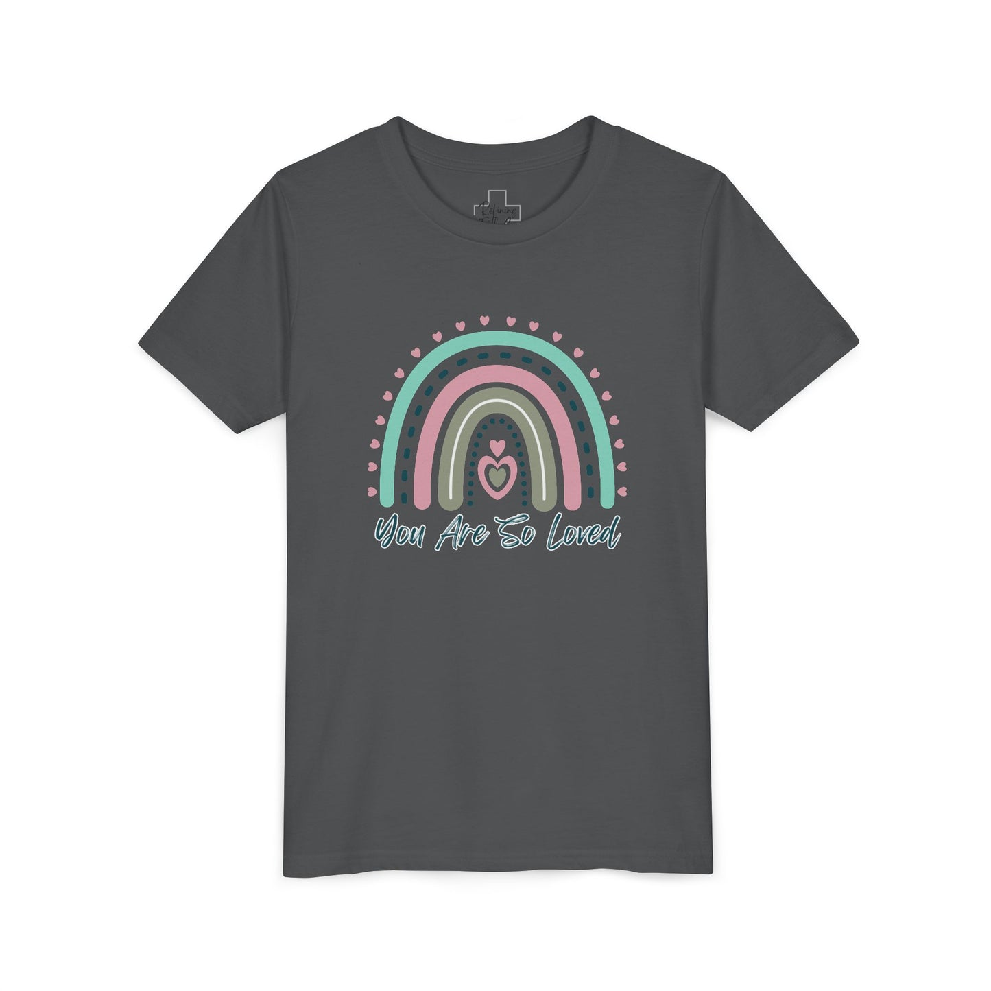 BELLA CANVAS-Youth Tee — Pastel Rainbow “You Are So Loved” Kids T‑Shirt