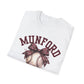 Munford Cougars Softball T-Shirt — Baseball with Bow Team Tee
