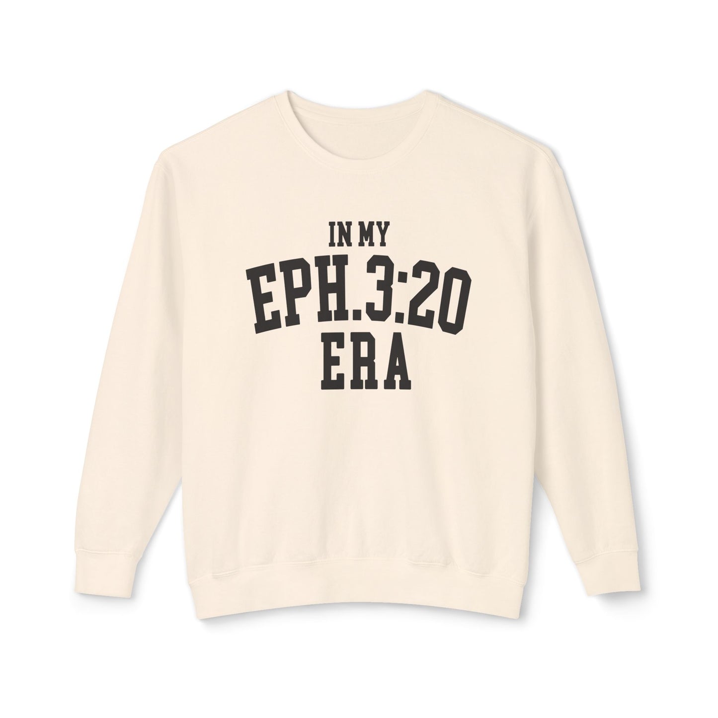 COMFORT COLORS - Eph. 3:20 Era Crewneck Sweatshirt — Inspirational Christian Pullover