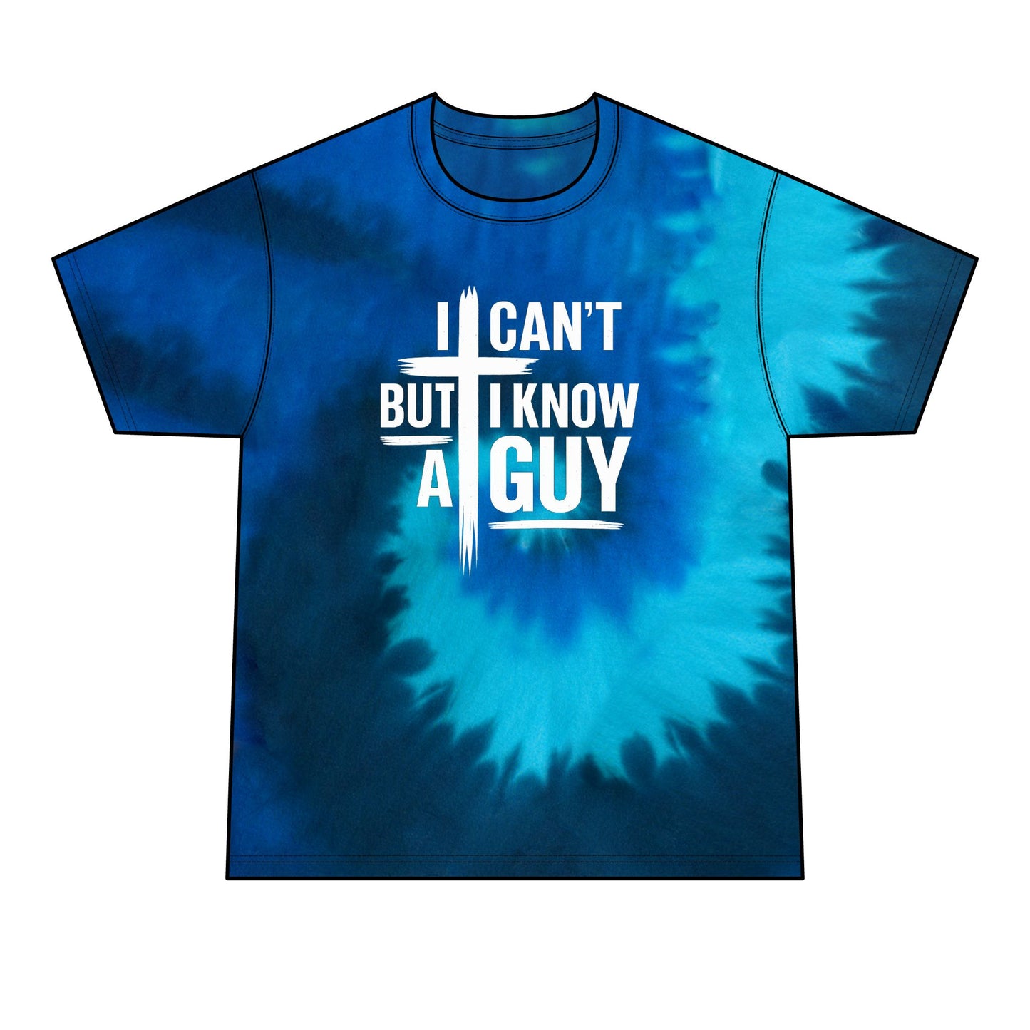 I Can't But I Know A Guy Tie-Dye Tee — Men's Graphic Casual Shirt