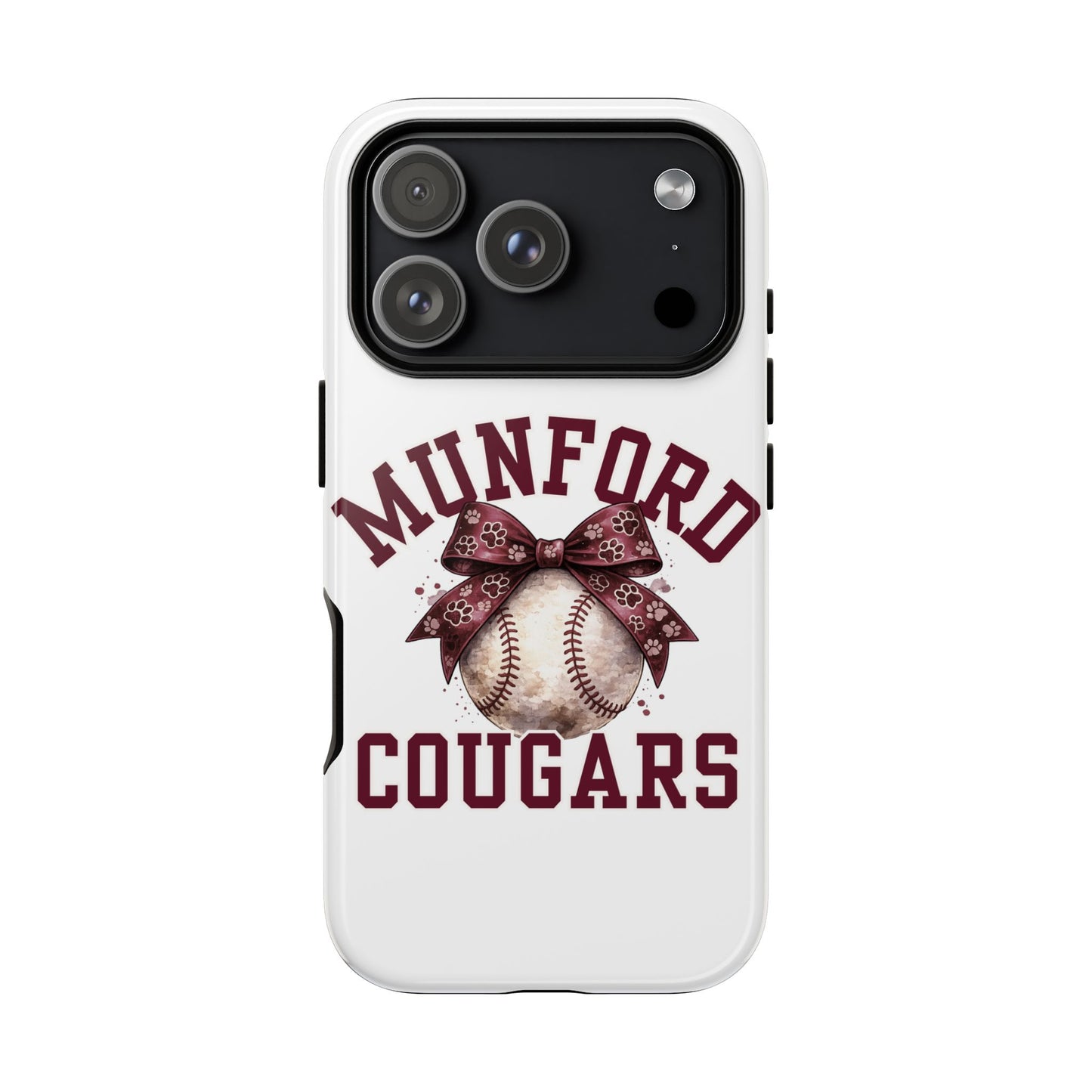 *** NEED TO PERSONALIZE THIS ? - DO NOT PURCHASE THIS ITEM - EMAIL ME @REFININGFAITHCOMPANY@GMAIL.COM - Munford Cougars Baseball Phone Case - Tough Cases Sports Team Phone Cover