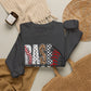 GILDAN - Baseball Leopard Print Crewneck Sweatshirt
